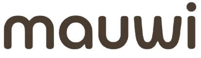 Mauwi logo in brown on a white background